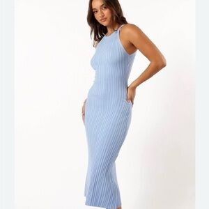 Petal & Pup Brighton Maxi Dress - Dusty Blue Size XS